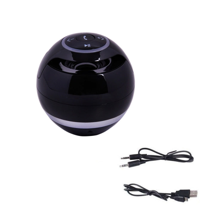 Altoparlante Bluetooth a sfera T&G A18 con luce a LED Mini altoparlante wireless portatile Musica mobile Supporto per subwoofer MP3 TF, BLACK, BLUE, PINK, WHITE