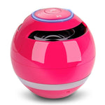 Altoparlante Bluetooth a sfera T&G A18 con luce a LED Mini altoparlante wireless portatile Musica mobile Supporto per subwoofer MP3 TF, BLACK, BLUE, PINK, WHITE