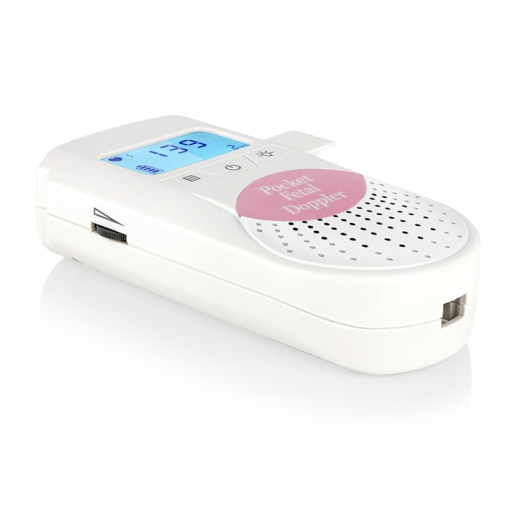 FD-100 Doppler fetale digitale ad ultrasuoni Rilevatore di battito cardiaco del bambino Monitor LED Stetoscopio Doppler fetale tascabile prenatale digitale (rosa), FD-100  (Pink)