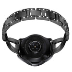 Per Samsung Gear S3 / Ticwatch Pro / HUAWEI GT Cinturino universale in metallo con diamanti da 22 mm, black, Silver, gold, Rose gold