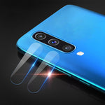 2 PZ mocolo 0.15mm 9H 2.5D Bordo Tondo Obiettivo Fotocamera Posteriore Pellicola In Vetro Temperato per, Galaxy A50, Galaxy A70