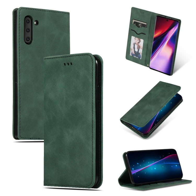 Retro Skin Feel Business Custodia in pelle a vibrazione orizzontale magnetica per Galaxy Note 10, For Galaxy Note 10