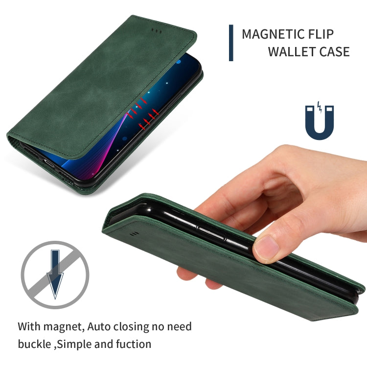 Retro Skin Feel Business Custodia in pelle a vibrazione orizzontale magnetica per Galaxy Note 10, For Galaxy Note 10
