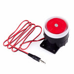 Mini allarme cablato Sistema di sicurezza allarme domestico wireless PSTN / GSM Accessori per allarme corno da 120 decibel