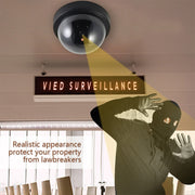 Telecamera di sicurezza di sorveglianza a cupola fittizia CCTV a infrarossi impermeabile per esterni, Dome LED Surveillance Security Camera