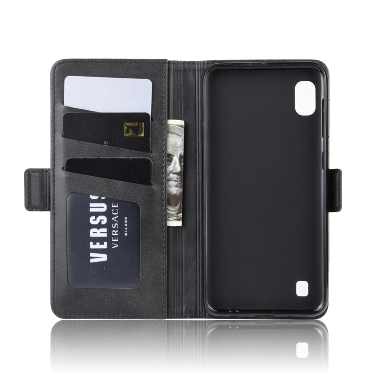 Custodia per cellulare in pelle con supporto a portafoglio per Galaxy A10 ， con portafoglio, supporto e slot per carte