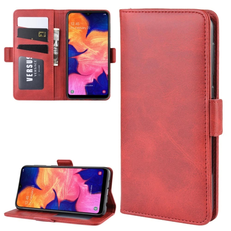 Custodia per cellulare in pelle con supporto a portafoglio per Galaxy A10 ， con portafoglio, supporto e slot per carte