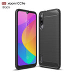 Custodia in TPU in fibra di carbonio con trama spazzolata per Xiaomi Mi CC9e / Xiaomi A3, For Xiaomi Mi CC9e