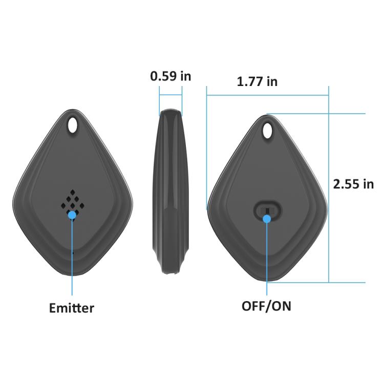 Repellente per zanzare da esterno Repellente per insetti ad ultrasuoni portatile Insetticida Ricarica USB Conversione di frequenza intelligente, Black, White
