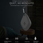 Repellente per zanzare da esterno Repellente per insetti ad ultrasuoni portatile Insetticida Ricarica USB Conversione di frequenza intelligente, Black, White