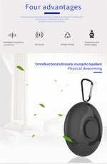 Ultrasonic Mosquito Repellent Electronics Scarafaggio Spider Ricarica USB Smart Mosquito Drive, Black, White