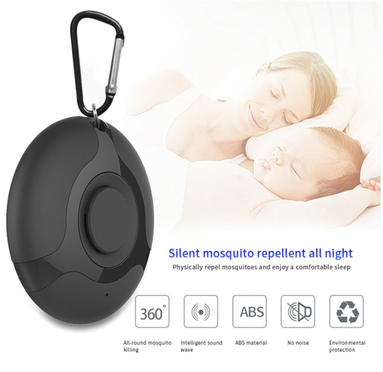 Ultrasonic Mosquito Repellent Electronics Scarafaggio Spider Ricarica USB Smart Mosquito Drive, Black, White