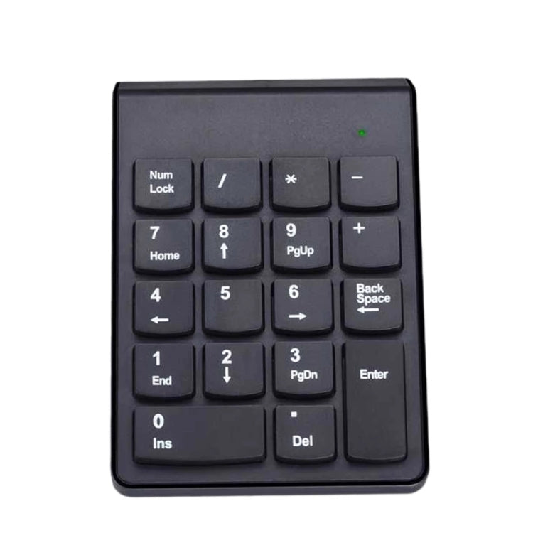 Tastierino numerico mini USB a 18 tasti da 2,4 GHz, Wireless Black