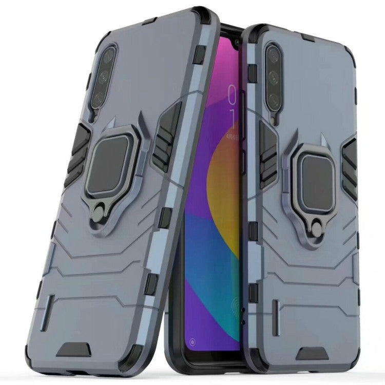 Custodia protettiva antiurto PC + TPU con supporto ad anello magnetico per Xiaomi Mi CC9 / A3 Lite, For Xiaomi Mi CC9 / A3 Lite