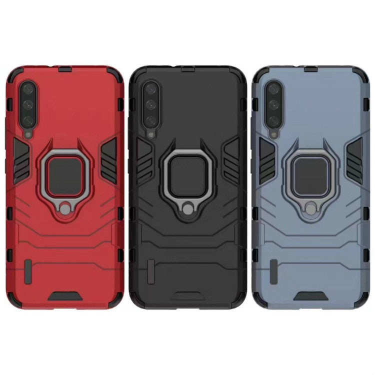 Custodia protettiva antiurto PC + TPU con supporto ad anello magnetico per Xiaomi Mi CC9 / A3 Lite, For Xiaomi Mi CC9 / A3 Lite