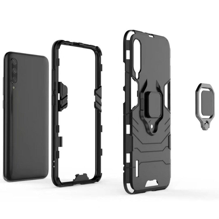 Custodia protettiva antiurto PC + TPU con supporto ad anello magnetico per Xiaomi Mi CC9 / A3 Lite, For Xiaomi Mi CC9 / A3 Lite