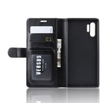 R64 Texture Custodia in pelle pieghevole orizzontale singola per Galaxy Note 10+, con supporto, slot per carte e portafoglio, For Galaxy Note 10+