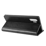 R64 Texture Custodia in pelle pieghevole orizzontale singola per Galaxy Note 10+, con supporto, slot per carte e portafoglio, For Galaxy Note 10+