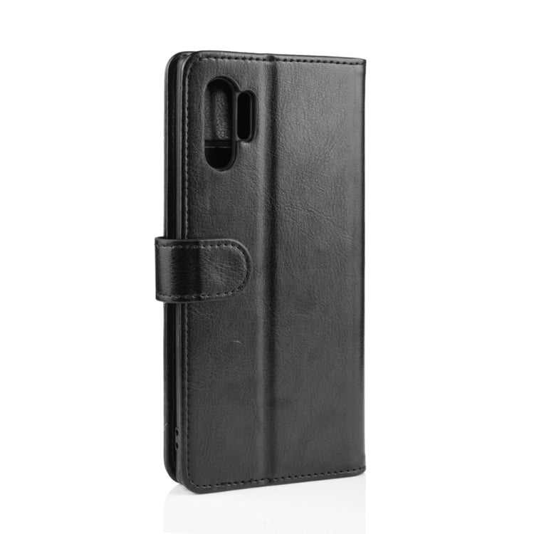 R64 Texture Custodia in pelle pieghevole orizzontale singola per Galaxy Note 10+, con supporto, slot per carte e portafoglio, For Galaxy Note 10+