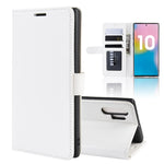 R64 Texture Custodia in pelle pieghevole orizzontale singola per Galaxy Note 10+, con supporto, slot per carte e portafoglio, For Galaxy Note 10+