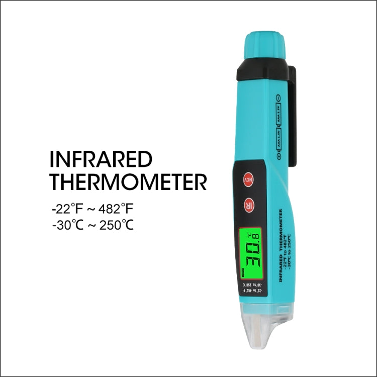 JHL-18A Termometro digitale senza contatto Rilevatore di tensione CA Termometro a infrarossi Tipo di penna Tester di tensione di induzione portatile