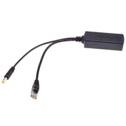 Splitter Power Over Ethernet Ingresso 48 V e uscita 12 V Adattatore splitter PoE 48 V, consente alla telecamera IP 12 V CC di diventare telecamera POE, Power Over Ethernet Splitter