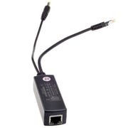 Splitter Power Over Ethernet Ingresso 48 V e uscita 12 V Adattatore splitter PoE 48 V, consente alla telecamera IP 12 V CC di diventare telecamera POE, Power Over Ethernet Splitter