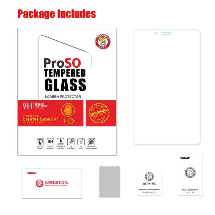 Pellicola vetro temperato 0,33 mm per Samsung Galaxy Tab A 8.0