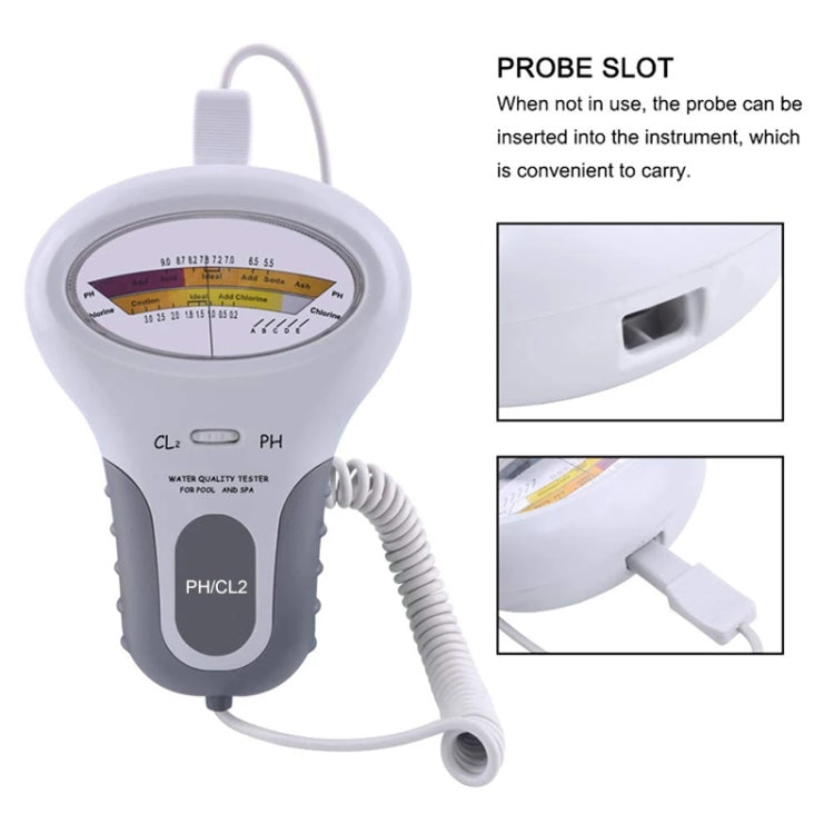 Tester pH e cloro per qualità acqua piscina 20cm