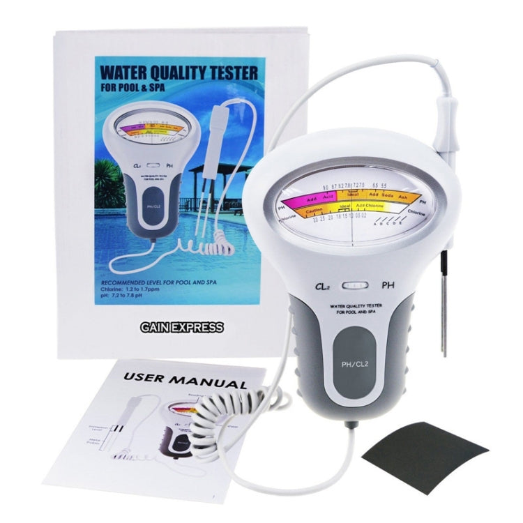 Tester pH e cloro per qualità acqua piscina 20cm