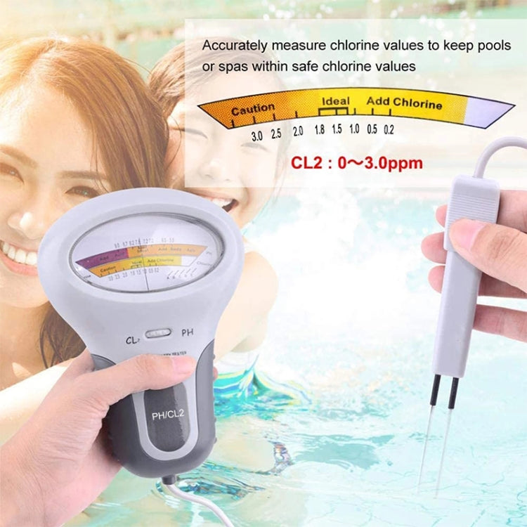 Tester pH e cloro per qualità acqua piscina 20cm