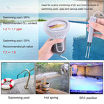 Tester pH e cloro per qualità acqua piscina 20cm