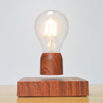 Lampada decorativa per la casa a LED con substrato color legno a lampadina flottante magnetica retrò