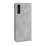 Custodia in pelle con ventosa magnetica per affari in pelle retrò con supporto per borsa-mandrino per Galaxy A50, For Galaxy A50