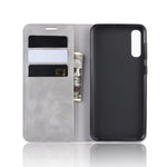 Custodia in pelle con ventosa magnetica per affari in pelle retrò con supporto per borsa-mandrino per Galaxy A50, For Galaxy A50
