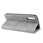 Custodia in pelle con ventosa magnetica per affari in pelle retrò con supporto per borsa-mandrino per Galaxy A50, For Galaxy A50