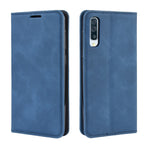 Custodia in pelle con ventosa magnetica per affari in pelle retrò con supporto per borsa-mandrino per Galaxy A50, For Galaxy A50