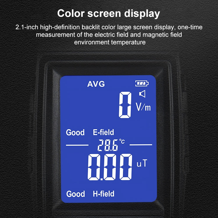 Tester radiazioni elettromagnetiche WT3121 con display LCD