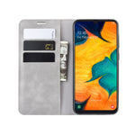 Custodia in pelle con ventosa magnetica per affari in pelle retrò con supporto per borsa-mandrino per Galaxy A30, For Galaxy A30