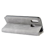 Custodia in pelle con ventosa magnetica per affari in pelle retrò con supporto per borsa-mandrino per Galaxy A30, For Galaxy A30