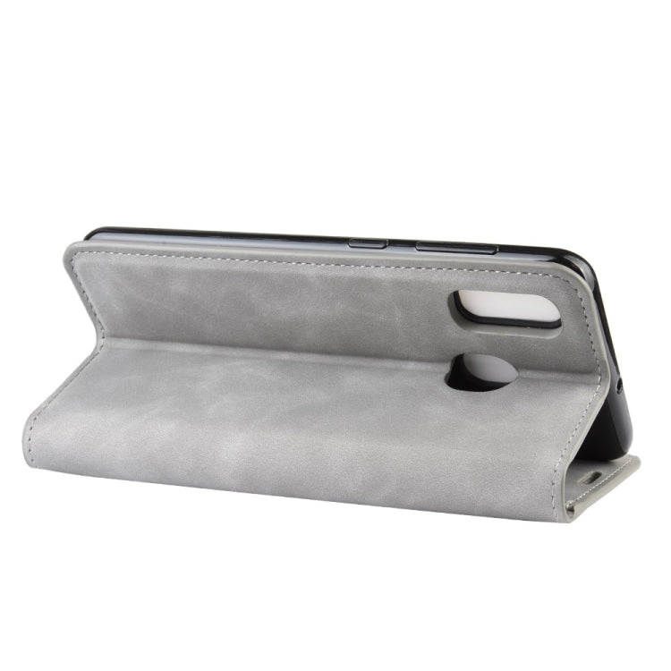 Custodia in pelle con ventosa magnetica per affari in pelle retrò con supporto per borsa-mandrino per Galaxy A30, For Galaxy A30