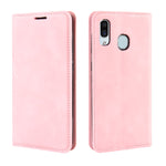Custodia in pelle con ventosa magnetica per affari in pelle retrò con supporto per borsa-mandrino per Galaxy A30, For Galaxy A30