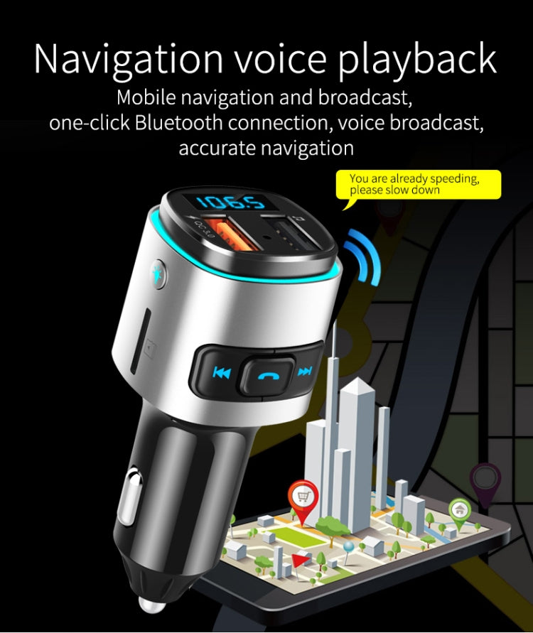 Lettore MP3 multifunzione BC41, ricevitore Bluetooth, caricatore USB, accendisigari per auto, BC41