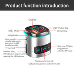 Lettore MP3 multifunzione BC41, ricevitore Bluetooth, caricatore USB, accendisigari per auto, BC41