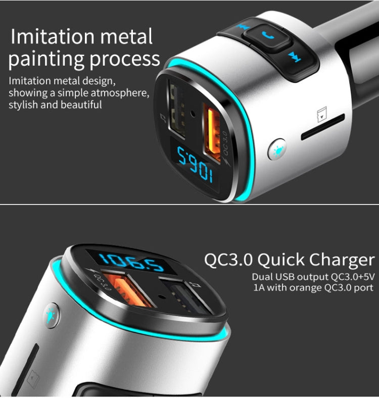 Lettore MP3 multifunzione BC41, ricevitore Bluetooth, caricatore USB, accendisigari per auto, BC41