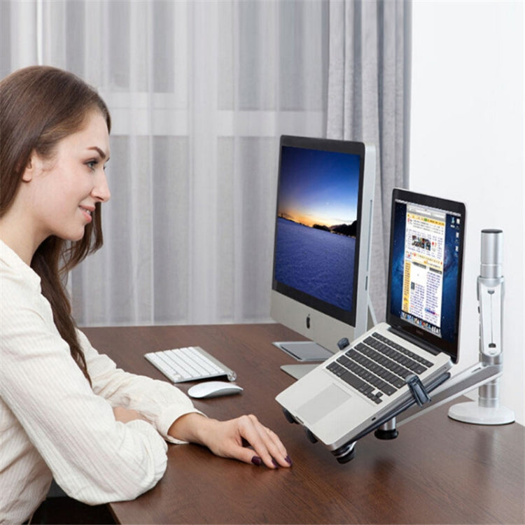 OA-1S Supporto girevole e regolabile in altezza per laptop/tablet a doppio uso