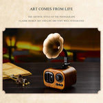 Mini altoparlante Bluetooth portatile in legno retrò Altoparlante wireless Altoparlante esterno Sistema audio TF Radio FM Subwoofer musicale