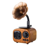 Mini altoparlante Bluetooth portatile in legno retrò Altoparlante wireless Altoparlante esterno Sistema audio TF Radio FM Subwoofer musicale