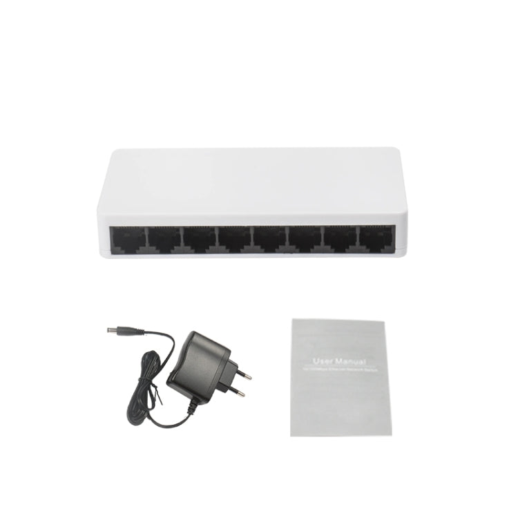 Mini switch Fast Ethernet a 8 porte 10/100 Mbps