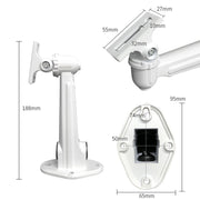 Supporto per montaggio a parete CCTV Staffa in alluminio metallizzato argento per interni ed esterni per telecamera bullet Accessori per staffa per telecamera IP